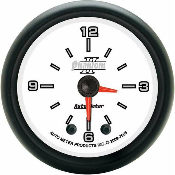 AutoMeter - 7585 - 2-1/16 Phantom II Hi-Def Clock