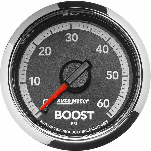 AutoMeter - 8508 - 2-1/16  Boost Gauge 0-60 PSI Dodge Diesel