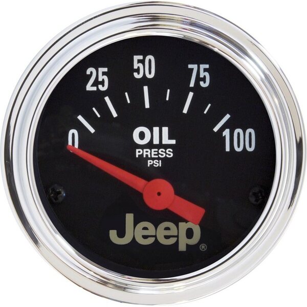 AutoMeter - 880240 - 2-1/16 Oil Pressure Gauge - Jeep Series