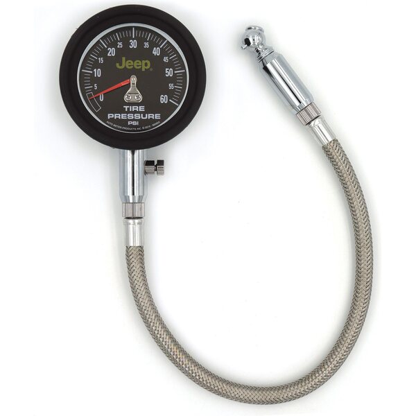 AutoMeter - 880805 - Tire Pressure Guage 0-60 Psi w/Jeep Logo