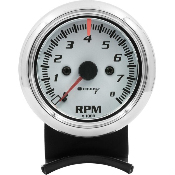 EQUUS - E5076 - 2-1/2 Dia Tachometer 8000 RPM White Dial