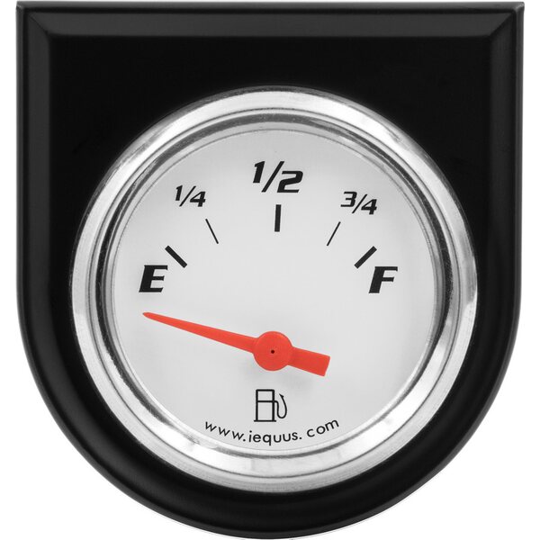 EQUUS - E5362 - 2.0 Dia Fuel Level Gauge w/Black Panel