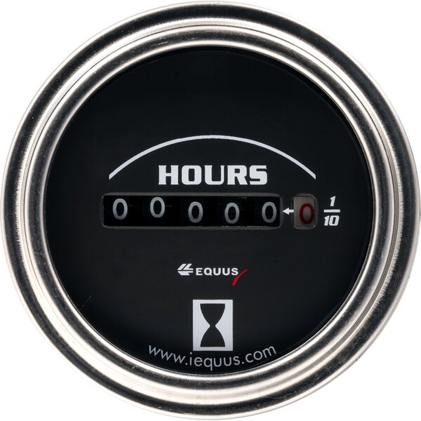 EQUUS - E7210 - 2.0 Dia Hourmeter Gauge Chrome