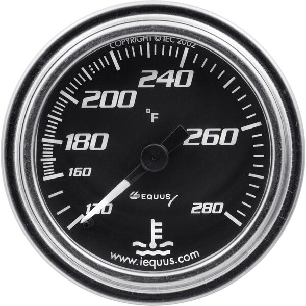 EQUUS - E7242 - 2.0 Dia Water Temp Gauge Chrome  140-280