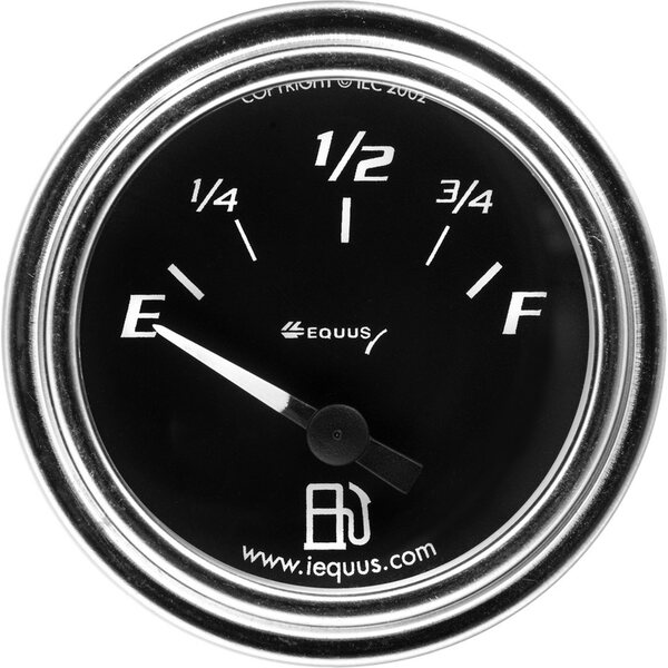 EQUUS - E7361 - 2.0 Dia Fuel Level Gauge Chrome