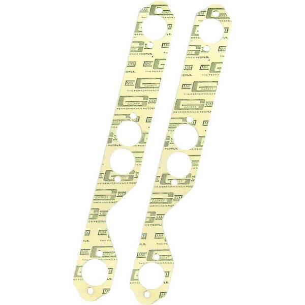 Mr. Gasket - 150 - Sb Chevy Exhaust Gasket  - Performance - 1.630 in Round Port - Composite - Small Block Chevy