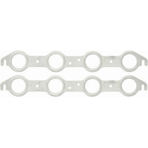 Mr. Gasket - 4805G - GM LS MLS Exhaust Gasket 1.75 Round - 1.750 in Round Port - Multi-Layer Steel - GM LS-Series