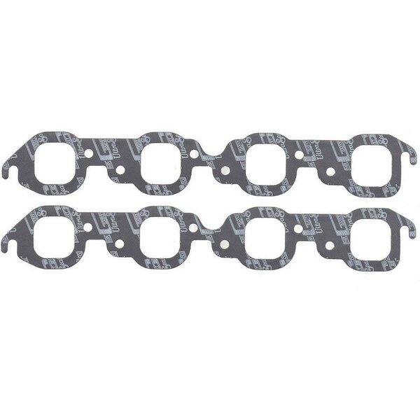 Mr. Gasket - 5910 - BBC EXHAUST GASKET  - Ultra-Seal - 1.850 x 1.900 in Square Port - Steel Core Laminate - Big Block Chevy