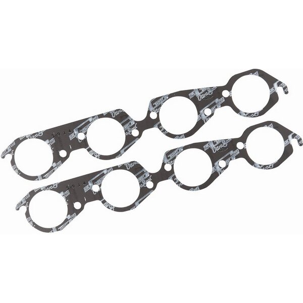 Mr. Gasket - 5914 - BB Chevy Exhaust Gaskets 2.400 in Diameter - Ultra-Seal - 2.400 in Round Port - Steel Core Laminate - Big Block Chevy