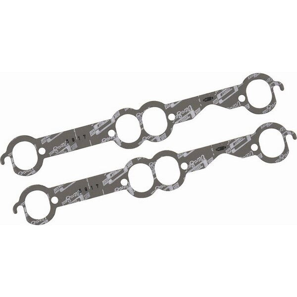 Mr. Gasket - 5917 - CSBC Vortec L31 Ultra Seal Exhaust Gasket - Ultra-Seal - 1.500 x 1.820 in Oval Port - Steel Core Laminate - Small Block Chevy
