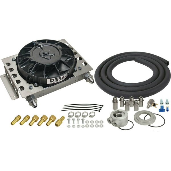 Derale - 15450 - Atomic-Cool Engine Oil Cooler Kit -8AN