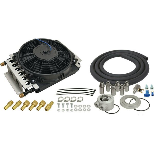 Derale - 15500 - Electra-Cool Engine Oil Cooler Kit -8AN