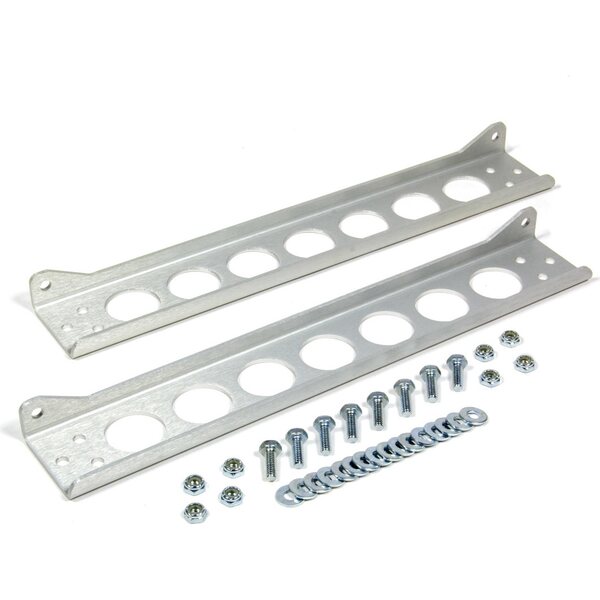 Derale - 50023 - Single Cooler Mounting Brackets Aluminum