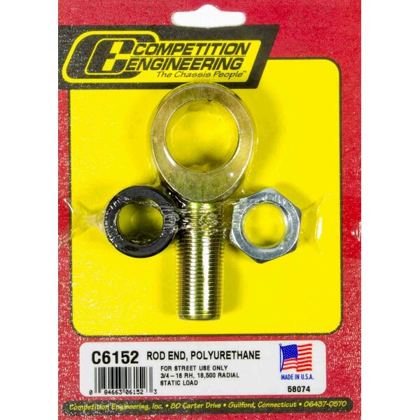 Competition Engineering - C6152 - 3/4in-16 RH Polyurethane Rod End