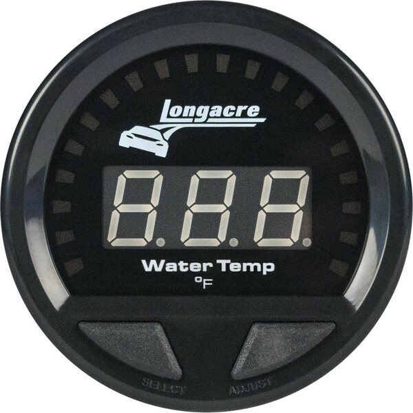 Longacre - 52-46860 - Waterproof LED Water Temp Gauge 100-280f