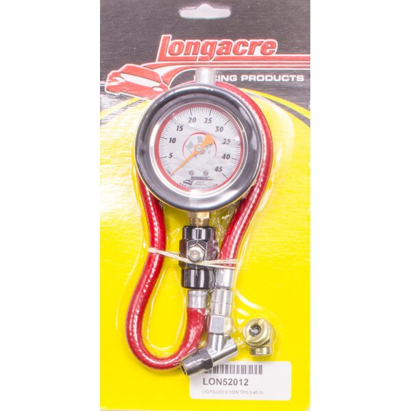 Longacre - 52-52012 - Tire Gauge 0-45PSI 2.5in GID Deluxe