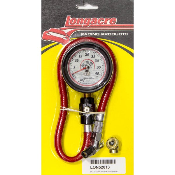 Longacre - 52-52013 - Tire Gauge 0-40PSI 2.5in GID Deluxe