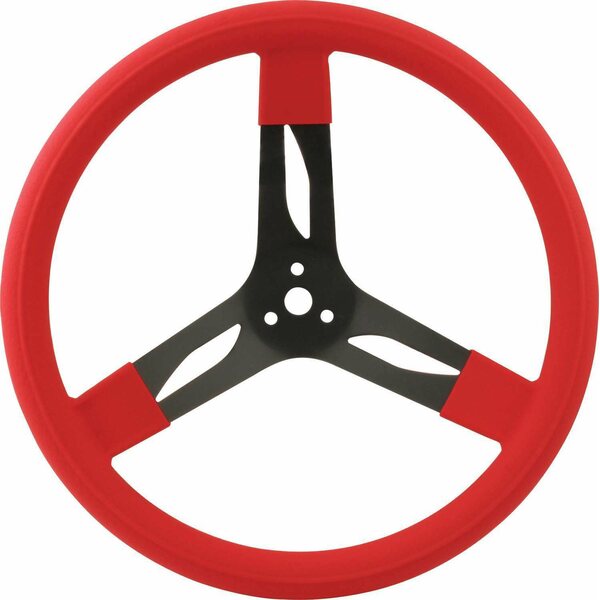 QuickCar - 68-0031 - 15in Steering Wheel Stl Red