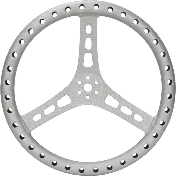 QuickCar - 68-005 - 15in Steering Wheel L/W Aluminum Raw