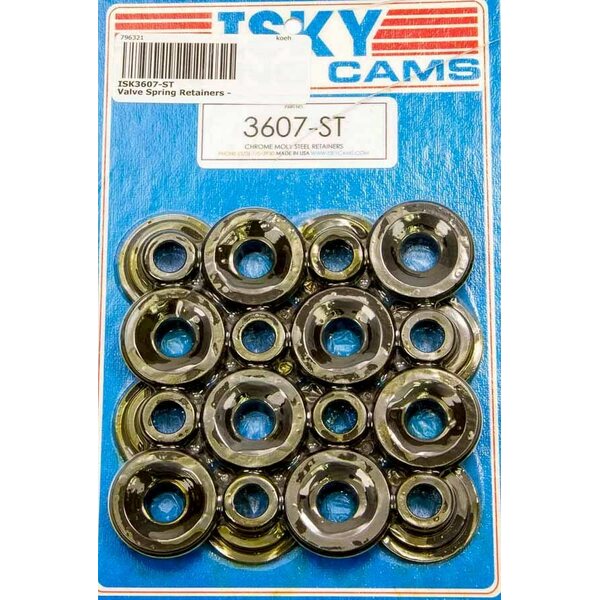 Isky Cams - 3607ST - Valve Spring Retainers - 3/8in