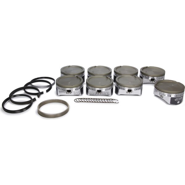 Icon Pistons - IC532CAKTS.030 - LS 6.0/6.2L Dish Forged Piston/Ring Set 4.030