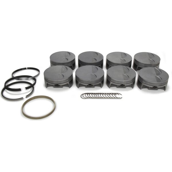 Mahle Pistons - 930221625 - LS7 PowerPak F/T Piston Set 4.125 Bore