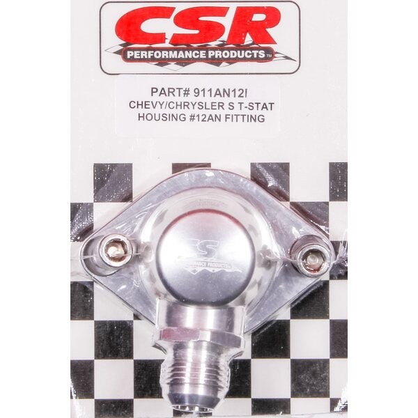 CSR Performance - 911AN12C - Chevy Swivel Thermostat Housing - Clear