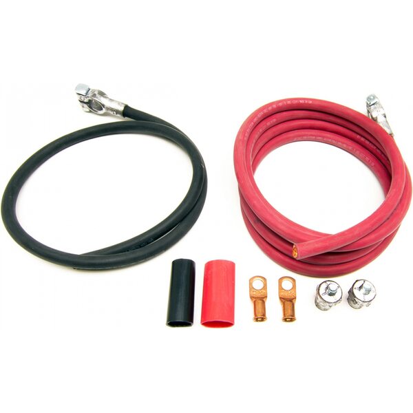 Painless Wiring - 40113 - Red/Black Battery Cables 8ft Red 3ft Black
