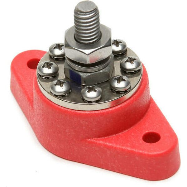 Painless Wiring - 80114 - 8-Point Distribution Block (Red)