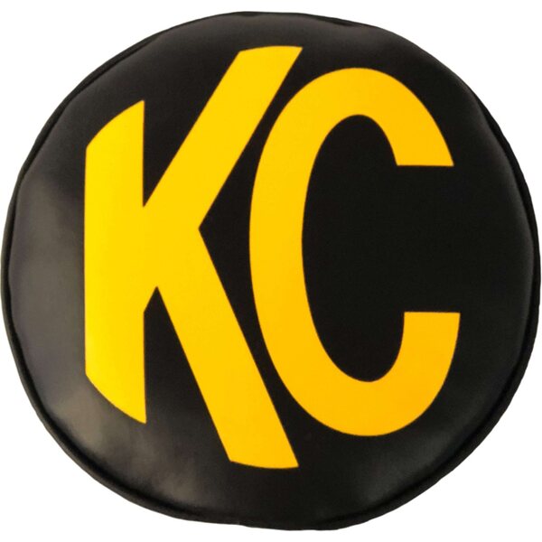 KC Lights - 5102 - Light Covers 6in Round Black w/Yellow Soft