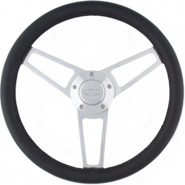 Grant - 1903 - Billet Series Leather St eering Wheel Ford Logo