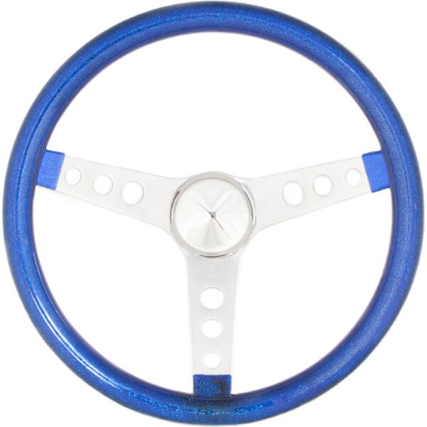Grant - 8466 - Steering Wheel Mtl Flake Blue/Spoke Chrm 15
