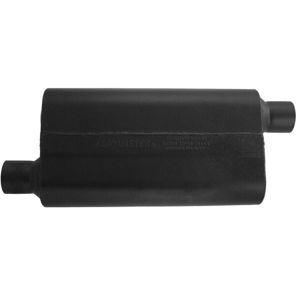 Flowmaster 842553 - 50 Series S/S Delta Flow Muffler - 2.5 in Offset Inlet - 2.5 in Offset  Outlet
