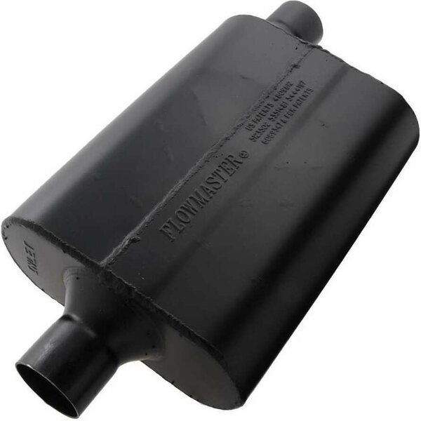 Flowmaster 942447 - Super 44 Series Muffler  - 2.25in Center Inlet - 2.25in Offset  Outlet