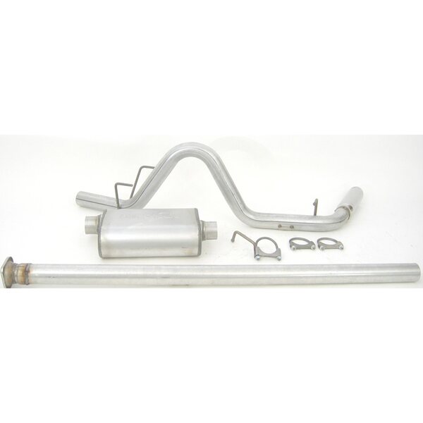 Dynomax - 39447 - Exhaust System - Ultra Flo - Cat-Back - 2-1/2 in - Single Side Exit - 3 in Polished Tip - Toyota V6 - Toyota Midsize Truck 2005-15