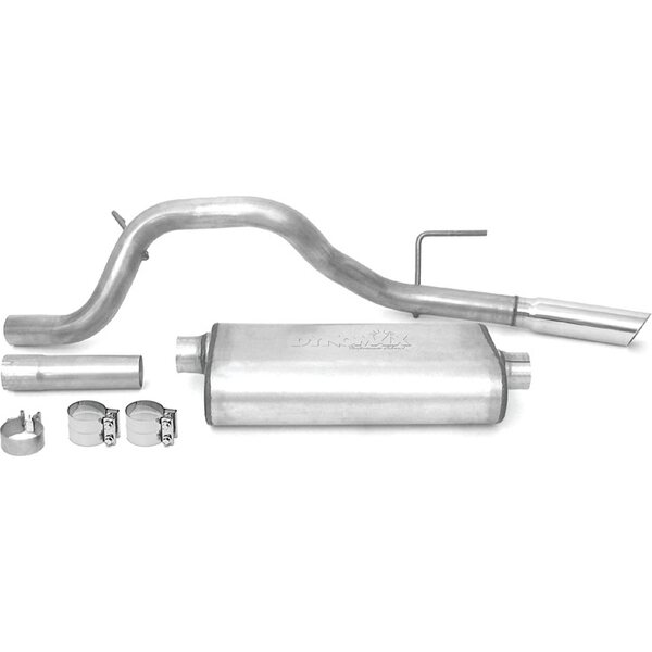 Dynomax - 39475 - Exhaust System - Ultra Flo - Cat-Back - 2-1/2 in - Single Rear Exit - 3 in Polished Tip - Mopar V6 - Dodge Compact SUV 2007-12