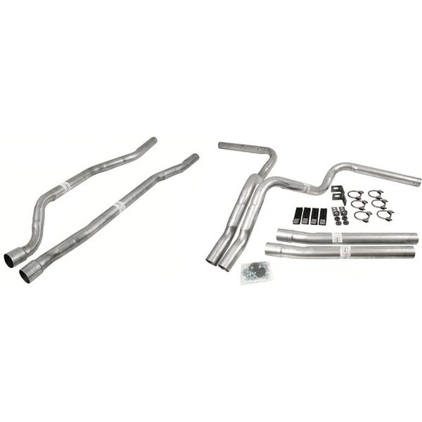 Dynomax - 89004 - Exhaust Pipe Kit - Header-Back - 2-1/4 in Pipe - GM Fullsize Truck 1973-87