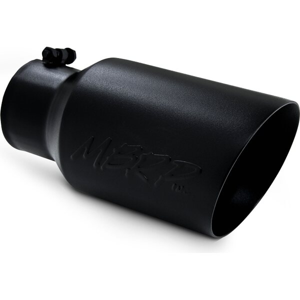 MBRP - T5072BLK - Tip 6in O.D. Dual Wall A ngled  4in inlet