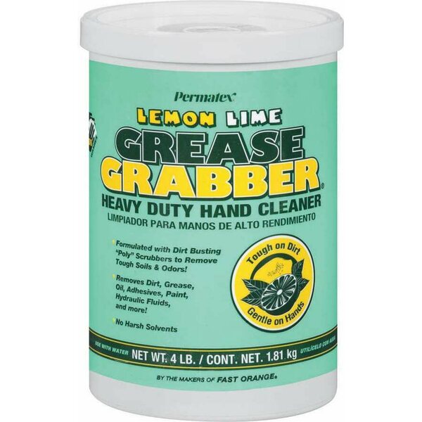 Permatex - 13106 - Grease Grabber Heavy Duty Hand Cleaner 4lb Tub