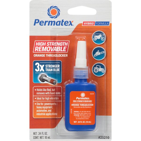 Permatex - 25210 - High Strength Removable Orange Threadlocker 10ml