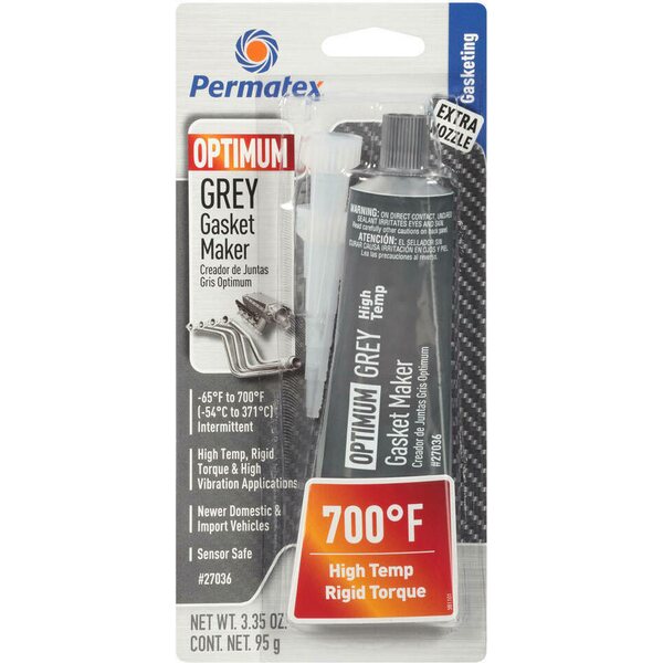 Permatex - 27036 - Optimum Grey Gasket Maker 3.35 Oz.