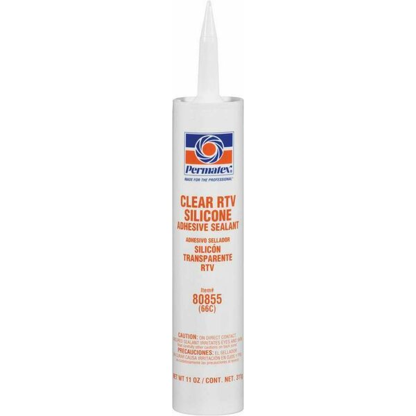 Permatex - 80855 - Clear Silicone 11 Oz