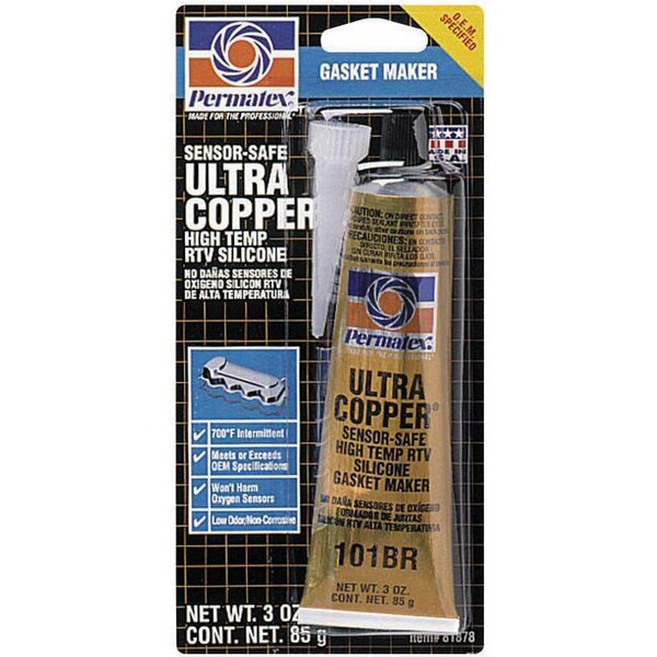 Permatex - 81878 - Ultra Copper Gasket Maker 3oz Carded Tube