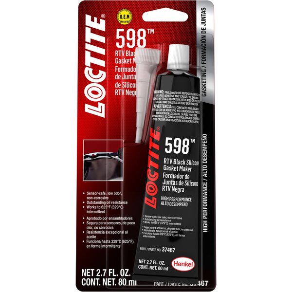 LOCTITE - 491985 - RTV 598 Black Silicone 80ml/2.7oz