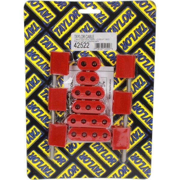 Taylor - 42522 - Wire Loom Kit Vertical Red