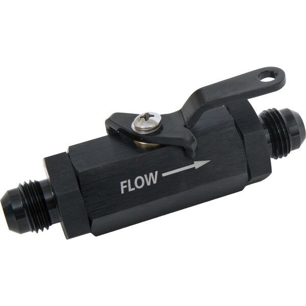 Russell - 650633 - Shutoff Valve - #6an Male Black Finish