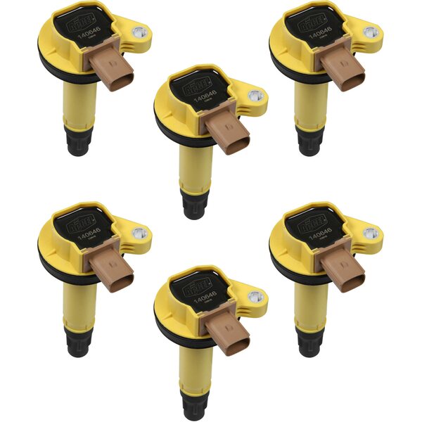 ACCEL - 140646-6 - Coil - Ford 3.5L V6 EcoBoost 6pk - Yellow