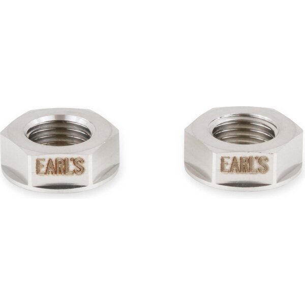 Earls - SS592503ERL - 3AN Flanged Bulkhead Nut SS 2pk