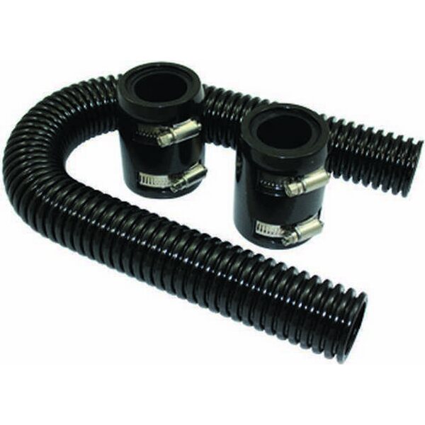 Specialty Products - 6452 - Radiator Hose Kit  24in w/Aluminum Caps Black