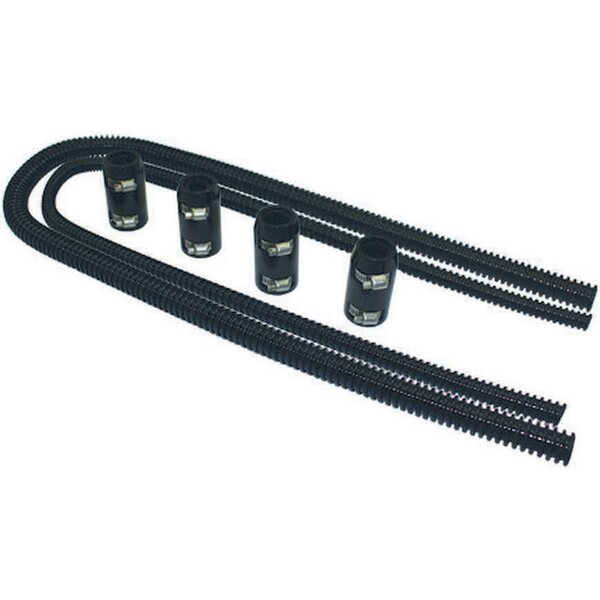 Specialty Products - 6455 - Heater Hose Kit  44in Wi th Aluminum Caps Black